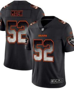 Nike Chicago Bears #52 Khalil Mack Black Men's Stitched NFL Vapor Untouchable Limited Smoke Fashion Jersey Men's