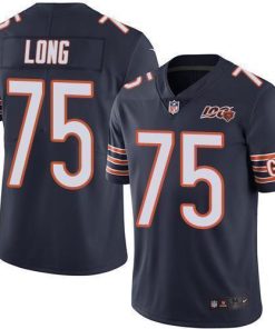Nike Chicago Bears #75 Kyle Long Navy Blue Team Color Men's 100th Season Stitched NFL Vapor Untouchable Limited Jersey Men's