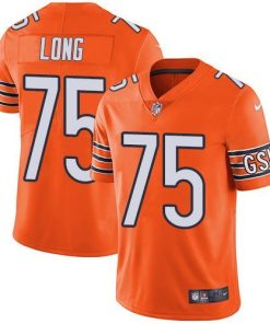 Nike Chicago Bears #75 Kyle Long Orange Men's Stitched NFL Limited Rush Jersey Men's