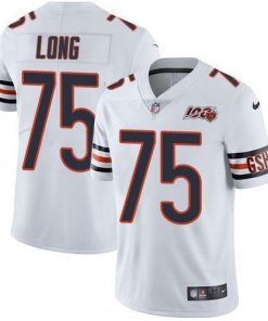 Nike Chicago Bears #75 Kyle Long White Men's 100th Season Stitched NFL Vapor Untouchable Limited Jersey Men's
