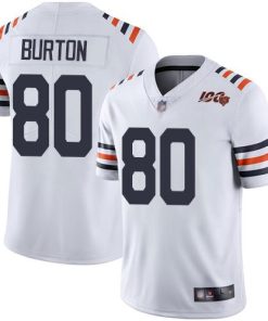 Nike Chicago Bears #80 Trey Burton White Alternate Men's Stitched NFL Vapor Untouchable Limited 100th Season Jersey Men's