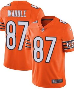 Nike Chicago Bears #87 Tom Waddle Orange Men's Stitched NFL Limited Rush Jersey Men's