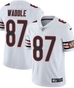 Nike Chicago Bears #87 Tom Waddle White Men's Stitched NFL Vapor Untouchable Limited Jersey Men's