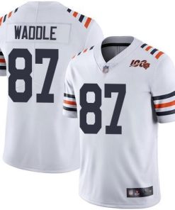 Nike Chicago Bears #87 Tom Waddle White Alternate Men's Stitched NFL Vapor Untouchable Limited 100th Season Jersey Men's