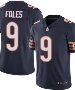 Nike Chicago Bears #9 Nick Foles Navy Blue Team Color Men's Stitched NFL Vapor Untouchable Limited Jersey Men's