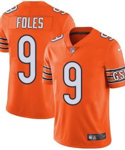 Nike Chicago Bears #9 Nick Foles Orange Men's Stitched NFL Limited Rush Jersey Men's