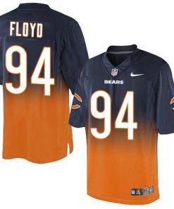 Nike Chicago Bears #94 Leonard Floyd Navy Blue/Orange Men's Stitched NFL Elite Fadeaway Fashion Jersey Men's