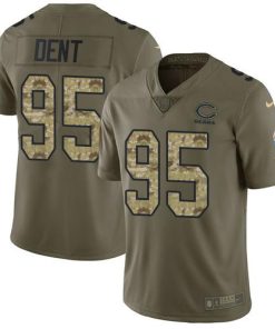 Nike Chicago Bears #95 Richard Dent Olive/Camo Men's Stitched NFL Limited 2017 Salute To Service Jersey Men's