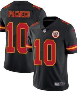 Nike Chiefs #10 Isiah Pacheco Black Men's Stitched NFL Limited Rush Jersey