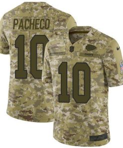 Nike Chiefs #10 Isiah Pacheco Camo Men's Stitched NFL Limited 2018 Salute To Service Jersey