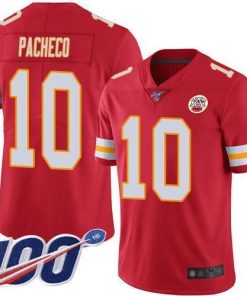 Nike Chiefs #10 Isiah Pacheco Red Team Color Men's Stitched NFL 100th Season Vapor Limited Jersey