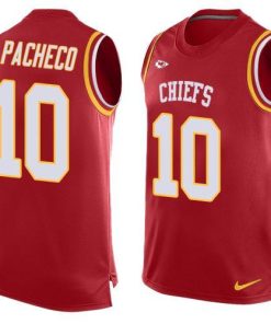 Nike Chiefs #10 Isiah Pacheco Red Team Color Men's Stitched NFL Limited Tank Top Jersey