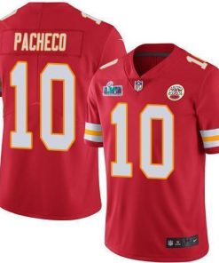 Nike Chiefs #10 Isiah Pacheco Red Team Color Super Bowl LVII Patch Men's Stitched NFL Vapor Untouchable Limited Jersey
