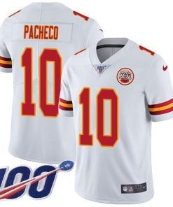 Nike Chiefs #10 Isiah Pacheco White Men's Stitched NFL 100th Season Vapor Limited Jersey
