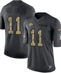 Nike Chiefs #11 Marquez Valdes-Scantling Black Men's Stitched NFL Limited 2016 Salute To Service Jersey