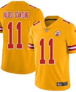Nike Chiefs #11 Marquez Valdes-Scantling Gold Men's Stitched NFL Limited Inverted Legend Jersey