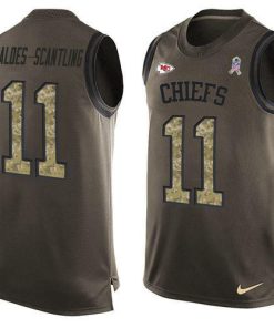 Nike Chiefs #11 Marquez Valdes-Scantling Green Men's Stitched NFL Limited Salute To Service Tank Top Jersey
