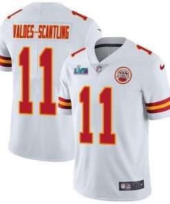 Nike Chiefs #11 Marquez Valdes-Scantling White Super Bowl LVII Patch Men's Stitched NFL Vapor Untouchable Limited Jersey