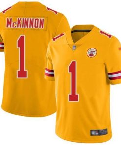 Nike Chiefs #1 Jerick McKinnon Gold Men's Stitched NFL Limited Inverted Legend Jersey