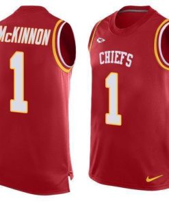 Nike Chiefs #1 Jerick McKinnon Red Team Color Men's Stitched NFL Limited Tank Top Jersey