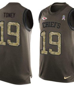 Nike Chiefs #19 Kadarius Toney Green Men's Stitched NFL Limited Salute To Service Tank Top Jersey
