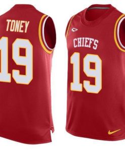 Nike Chiefs #19 Kadarius Toney Red Team Color Men's Stitched NFL Limited Tank Top Jersey