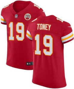 Nike Chiefs #19 Kadarius Toney Red Team Color Men's Stitched NFL Vapor Untouchable Elite Jersey