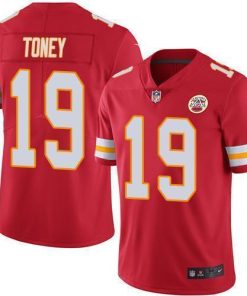 Nike Chiefs #19 Kadarius Toney Red Team Color Men's Stitched NFL Vapor Untouchable Limited Jersey