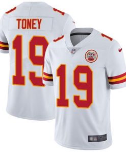 Nike Chiefs #19 Kadarius Toney White Men's Stitched NFL Vapor Untouchable Limited Jersey