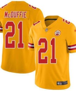 Nike Chiefs #21 Trent McDuffie Gold Men's Stitched NFL Limited Inverted Legend Jersey