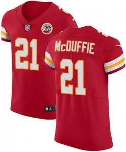 Nike Chiefs #21 Trent McDuffie Red Team Color Men's Stitched NFL Vapor Untouchable Elite Jersey
