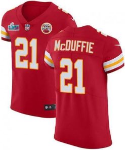 Nike Chiefs #21 Trent McDuffie Red Team Color Super Bowl LVII Patch Men's Stitched NFL Vapor Untouchable Elite Jersey