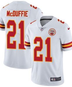 Nike Chiefs #21 Trent McDuffie White Men's Stitched NFL Vapor Untouchable Limited Jersey