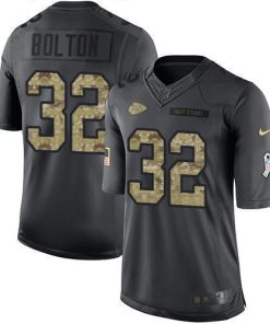 Nike Chiefs #32 Nick Bolton Black Men's Stitched NFL Limited 2016 Salute To Service Jersey