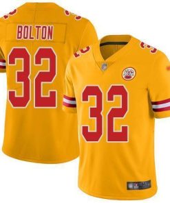 Nike Chiefs #32 Nick Bolton Gold Men's Stitched NFL Limited Inverted Legend Jersey