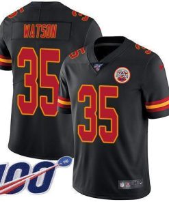 Nike Chiefs #35 Jaylen Watson Black Men's Stitched NFL Limited Rush 100th Season Jersey