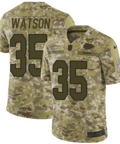 Nike Chiefs #35 Jaylen Watson Camo Men's Stitched NFL Limited 2018 Salute To Service Jersey
