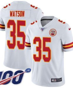 Nike Chiefs #35 Jaylen Watson White Men's Stitched NFL 100th Season Vapor Limited Jersey
