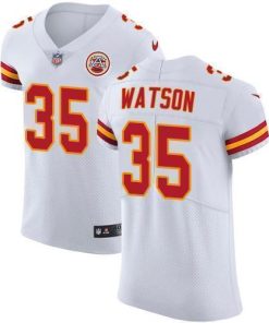 Nike Chiefs #35 Jaylen Watson White Men's Stitched NFL Vapor Untouchable Elite Jersey