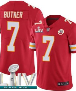 Nike Chiefs #7 Harrison Butker Red Super Bowl LIV 2020 Team Color Men's Stitched NFL Vapor Untouchable Limited Jersey