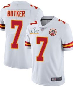 Nike Chiefs #7 Harrison Butker White Men's Super Bowl LV Bound Stitched NFL Vapor Untouchable Limited Jersey