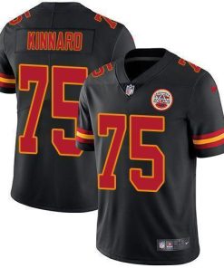 Nike Chiefs #75 Darian Kinnard Black Men's Stitched NFL Limited Rush Jersey