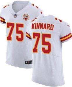Nike Chiefs #75 Darian Kinnard White Men's Stitched NFL Vapor Untouchable Elite Jersey