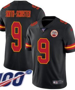 Nike Chiefs #9 JuJu Smith-Schuster Black Men's Stitched NFL Limited Rush 100th Season Jersey