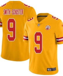 Nike Chiefs #9 JuJu Smith-Schuster Gold Men's Stitched NFL Limited Inverted Legend Jersey