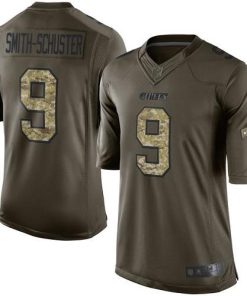 Nike Chiefs #9 JuJu Smith-Schuster Green Men's Stitched NFL Limited 2015 Salute To Service Jersey