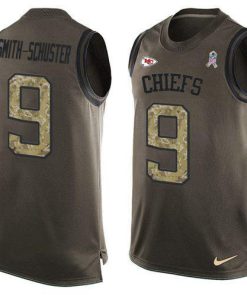 Nike Chiefs #9 JuJu Smith-Schuster Green Men's Stitched NFL Limited Salute To Service Tank Top Jersey