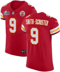 Nike Chiefs #9 JuJu Smith-Schuster Red Team Color Super Bowl LVII Patch Men's Stitched NFL Vapor Untouchable Elite Jersey