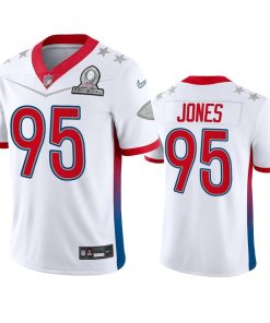 Nike Chiefs #95 Chris Jones Men's NFL 2022 AFC Pro Bowl Game Jersey White