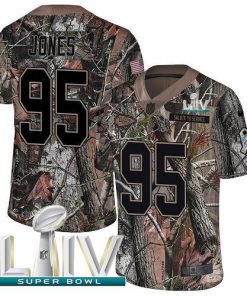 Nike Chiefs #95 Chris Jones Camo Super Bowl LIV 2020 Men's Stitched NFL Limited Rush Realtree Jersey